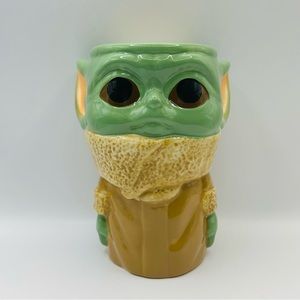 Star Wars Mandalorian Grogu Baby Yoda Goblet Cup Mug Ceramic / Galerie - 6" Tall